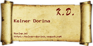 Kelner Dorina névjegykártya