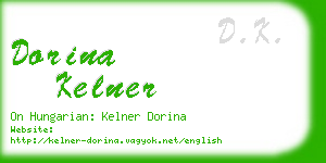 dorina kelner business card